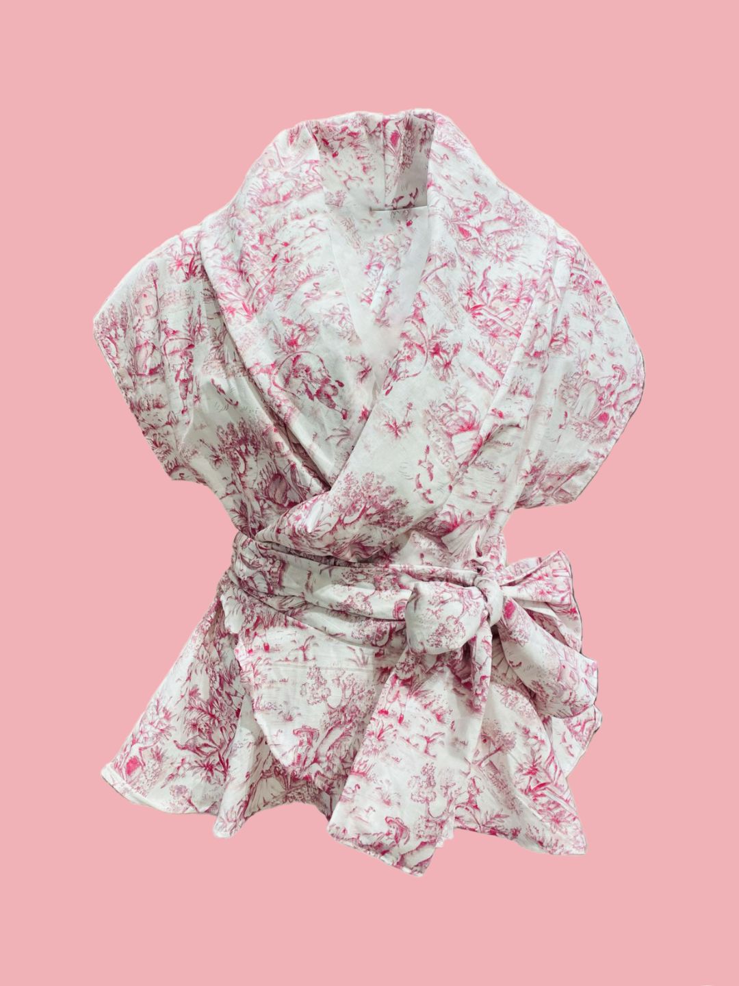 TECOMA BLOUSE toile de jouy pink Ribes of LOVE