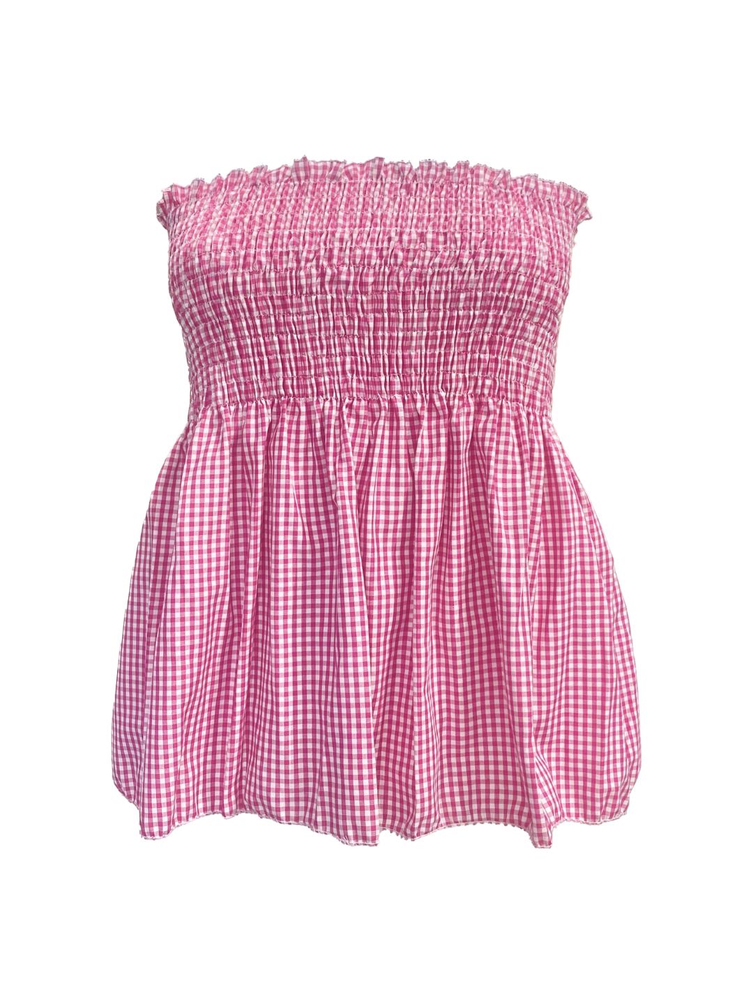 TOP Vichy Punto Smock Galetta Fragola Ribes of LOVE