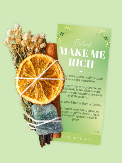 SMUDGE salvia "MAKE ME RICH" Rituel De Lune