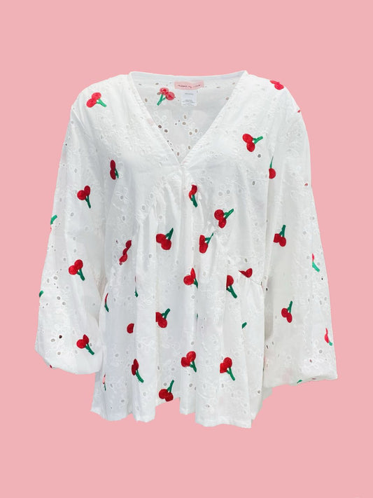 BLUSA EVELINA Ciliegia