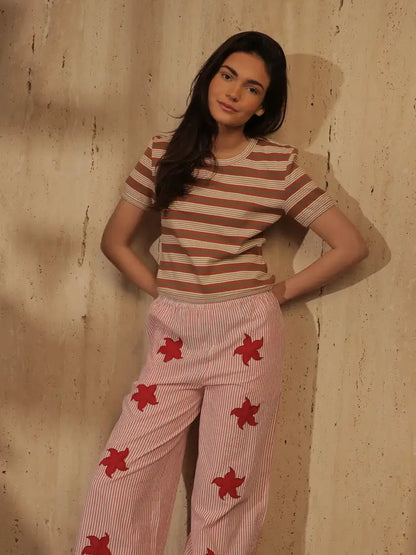 Pantalone Astérie Rosso