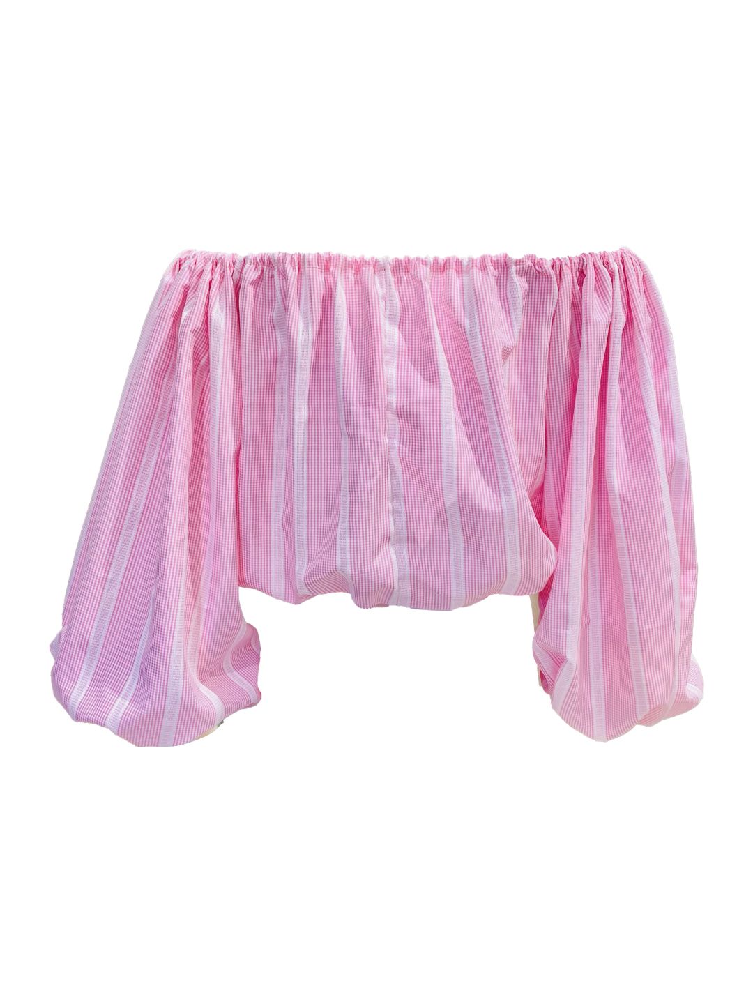 Top Puffy Righe rosa Ribes of LOVE