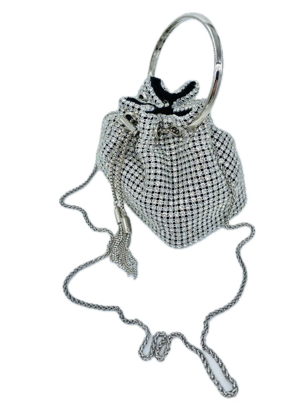 SECCHIELLO CERIMONIA STRASS ARGENTO 2461