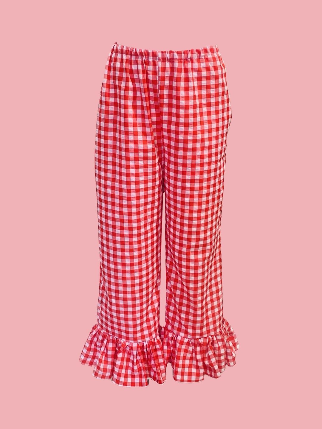 PANTALONE Pin con galetta Rosso Ribes of LOVE
