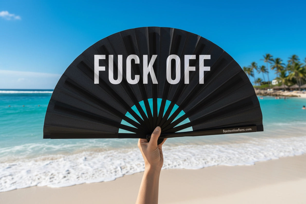 VENTAGLIO Ibiza  “Fuck Off” XL Bold Edition