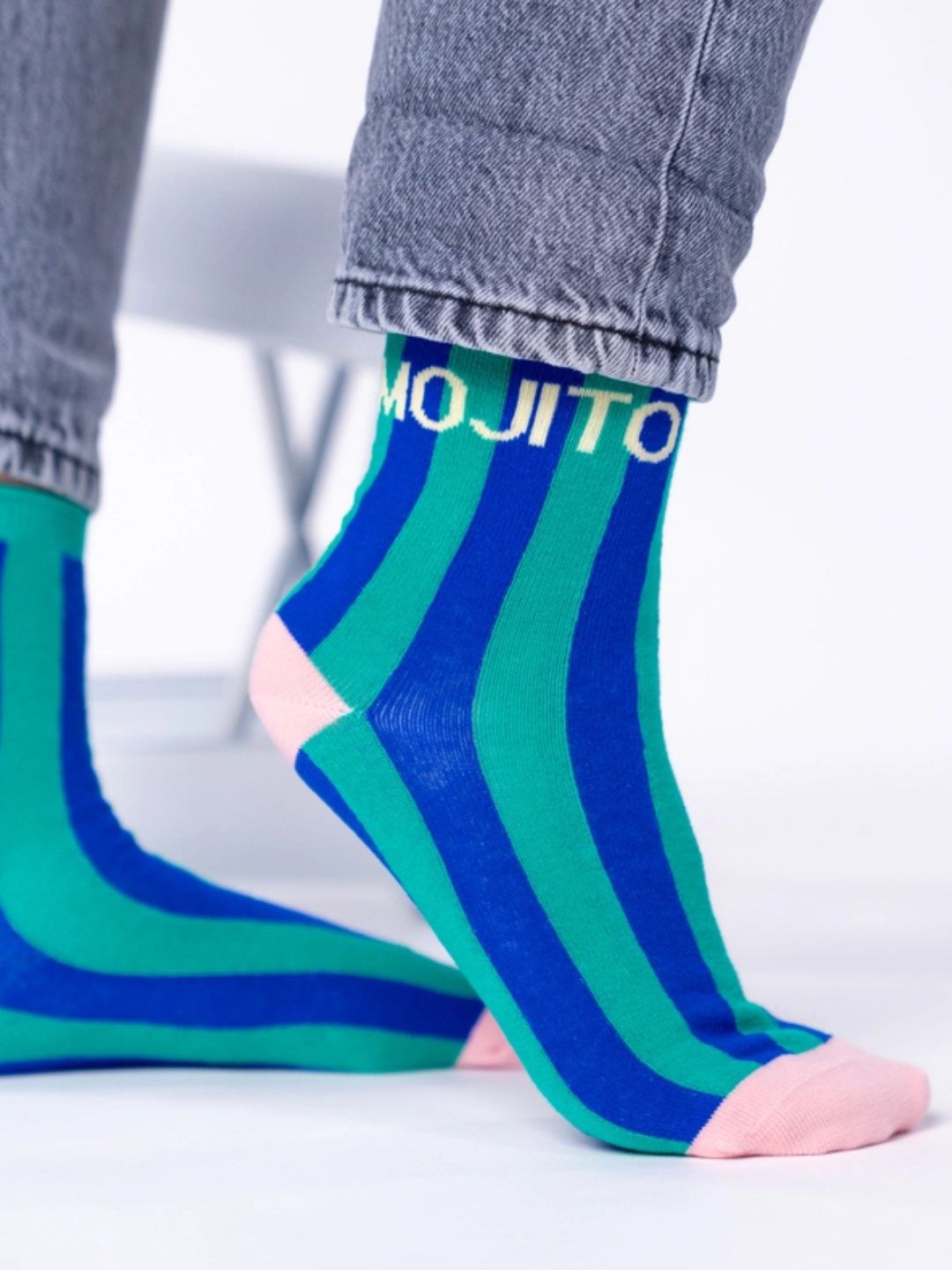 Calzini Righe Mojito in Cotone Pettinato – Billybelt