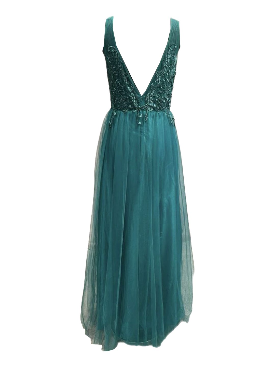 ABITO CERIMONIA TULLE VERDE 203