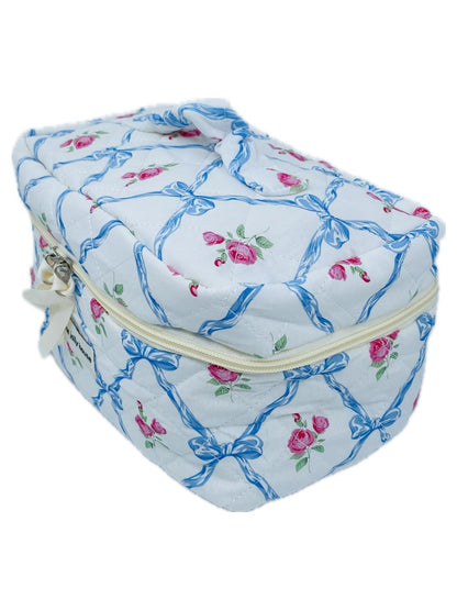 BEAUTY CASE TRAPUNTATO Fiocchi Azzurri