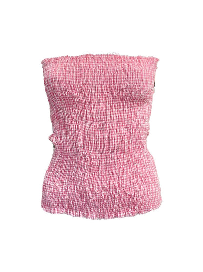 TOP punto smock Vichy Rosa Ribes of LOVE
