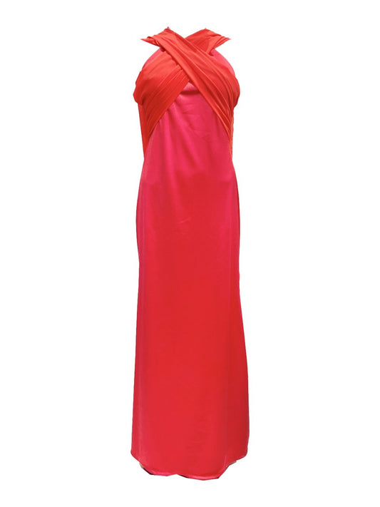 ABITO DA CERIMONIA IN RASO Rosso 26209