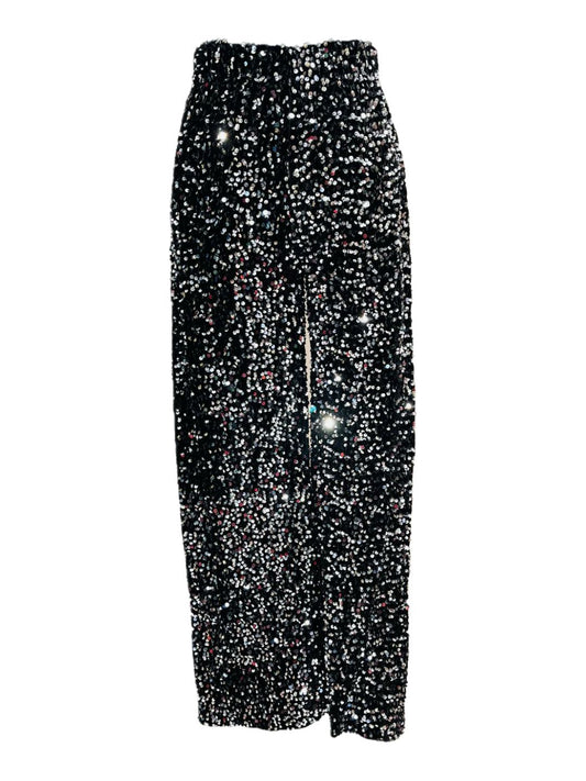 PANTALONE PAILLETTES ARGENTO 9169