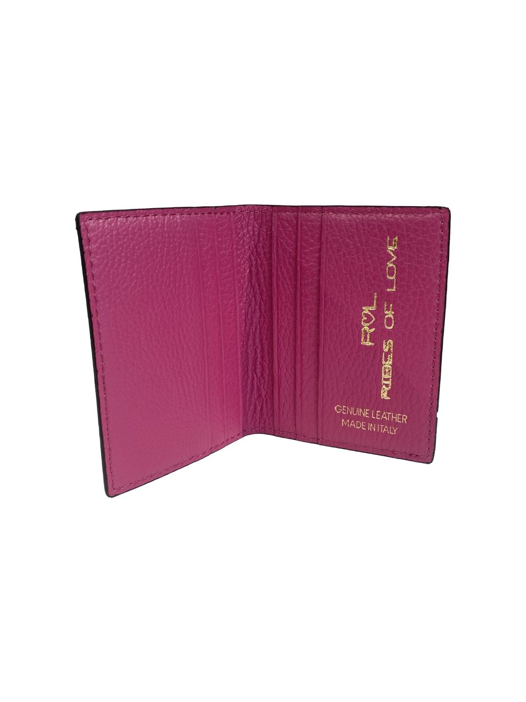 DARK RED LEATHER BOOKLET CARD HOLDER 132
