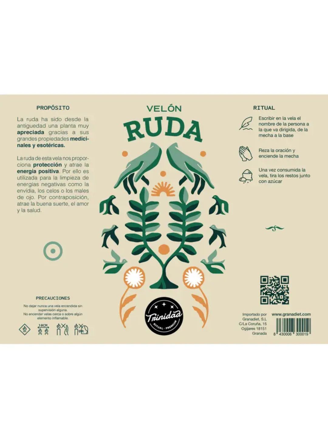 CANDELA RITUALI "RUDA"