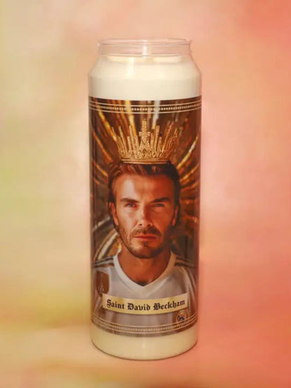 CANDELA RELIGIOSA CON DAVID BECKHAM
