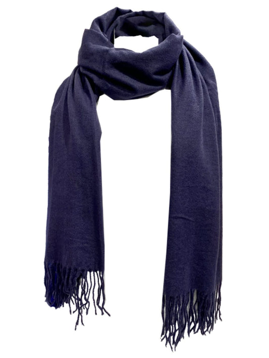 Sciarpa Tinta Unita Blu Notte