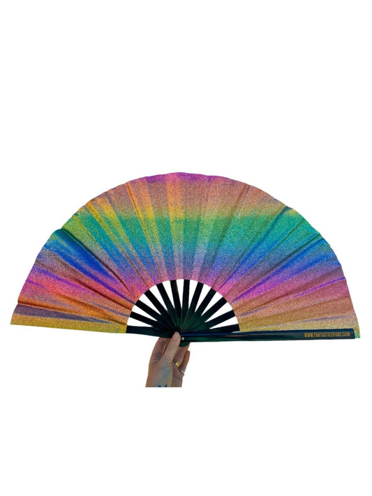 VENTAGLIO Ibiza XL Rainbow Glitter Edition