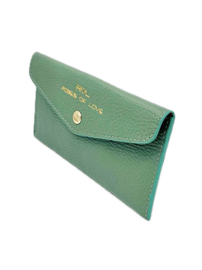 PORTAFOGLIO A BUSTA IN PELLE MENTA 5022