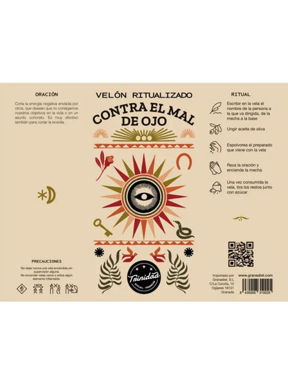 CANDELA RITUALIZZATA CONTRO IL MALOCCHIO