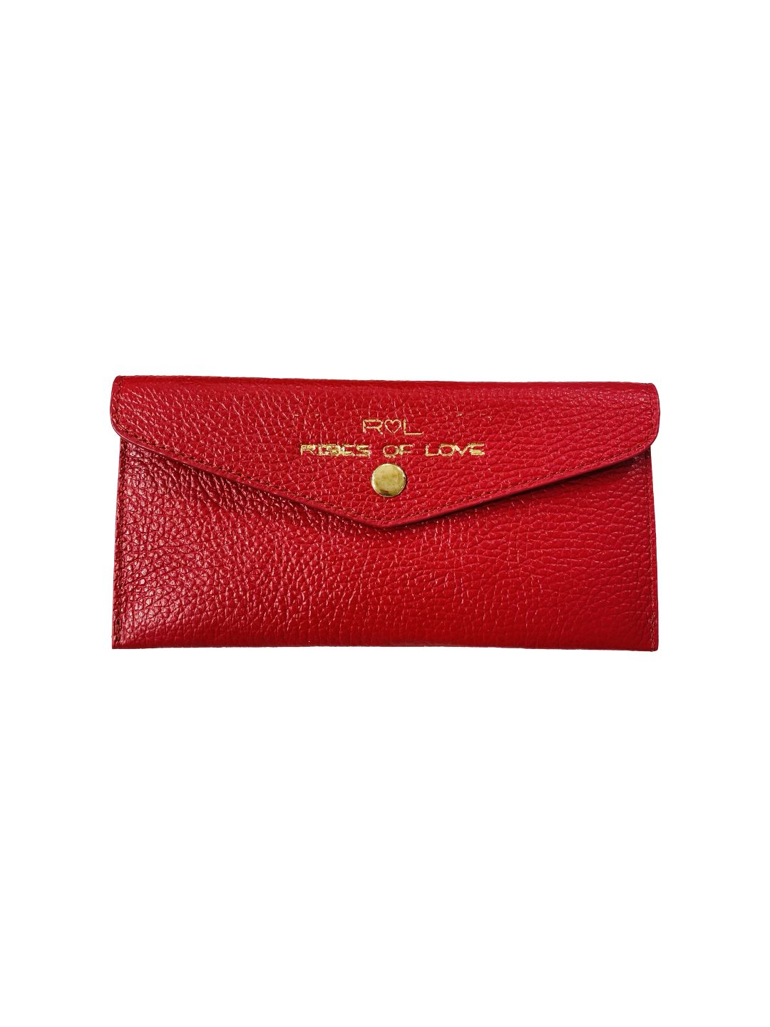 Portafoglio a Busta in Pelle Rosso Scuro 5022