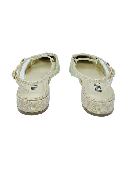 SANDALO SABOT BASSO GOLD 24834