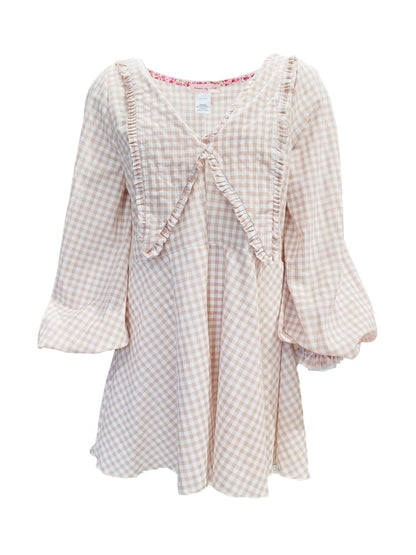 Lulù Dress in Light Pink Vichy by Ribes of LOVE