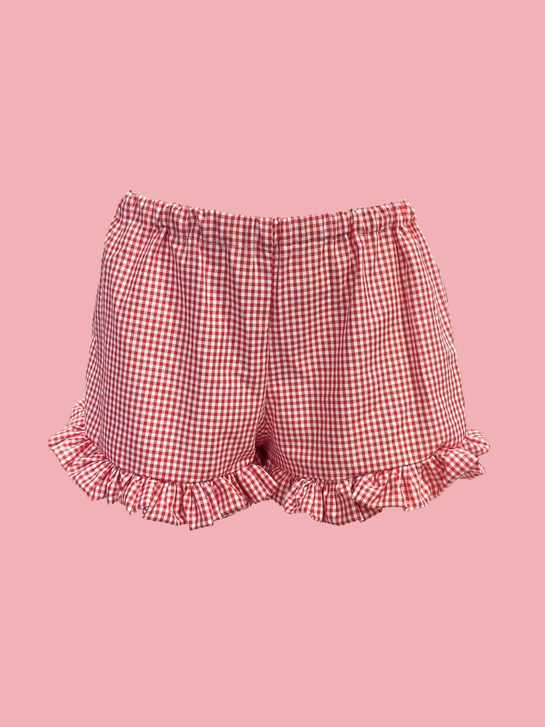 Vichy Galetta Red Shorts Ribes of LOVE