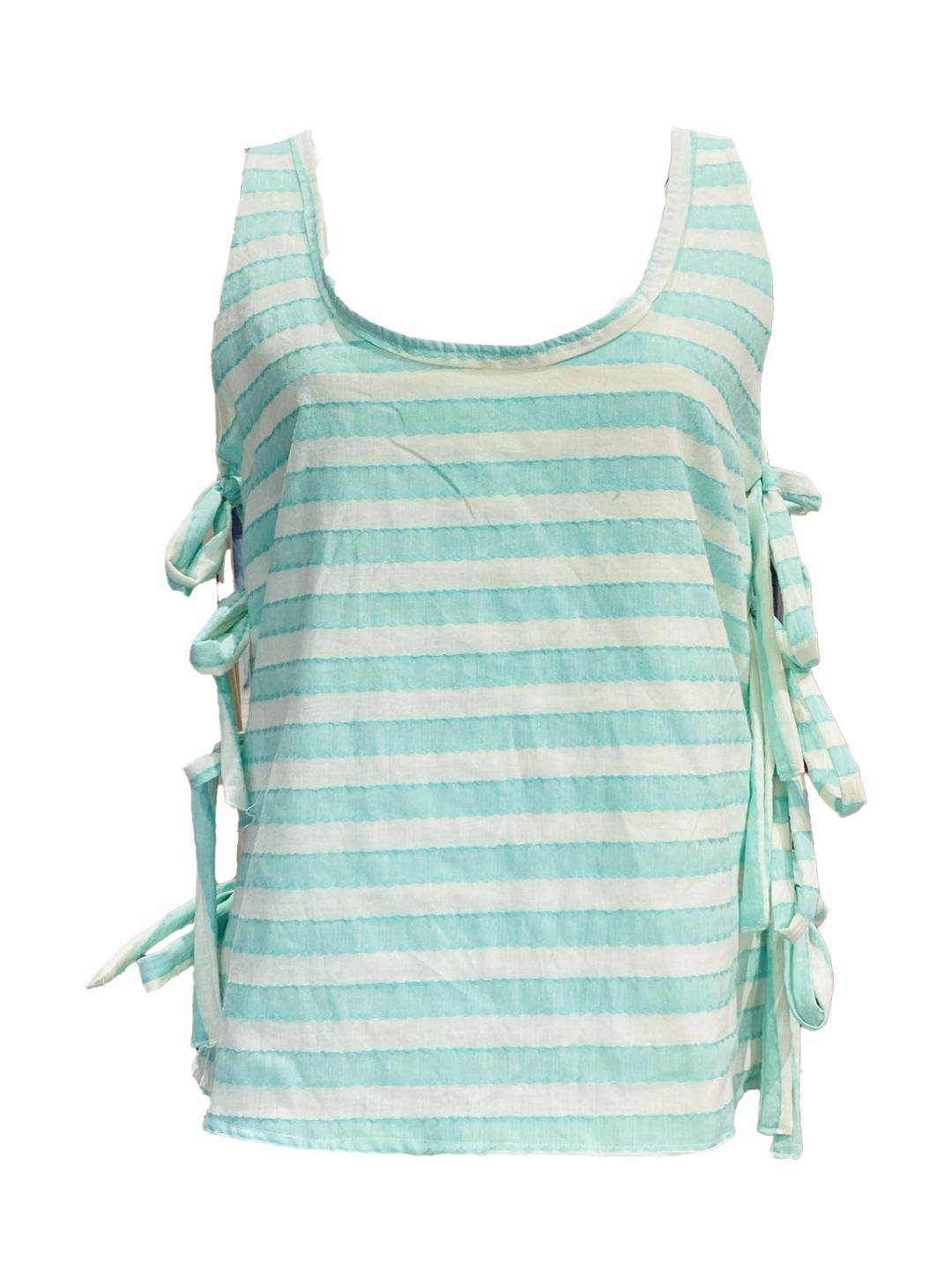 CANOTTA fiocchi Lila righe verdi Ribes of LOVE