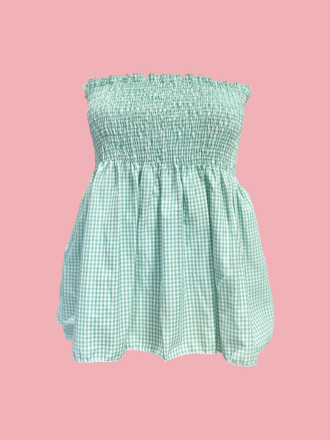 TOP Vichy Volant Verde Ribes of LOVE