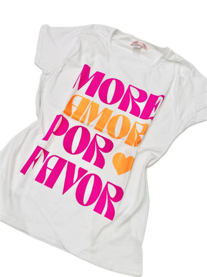 T-SHIRT MORE AMOR POR FAVOR Ribes of LOVE