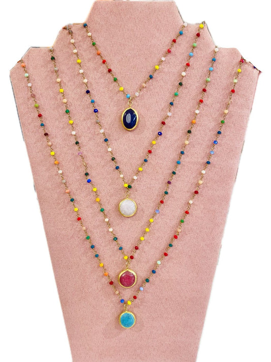 COLLANA CON PIETRA DURA 201123