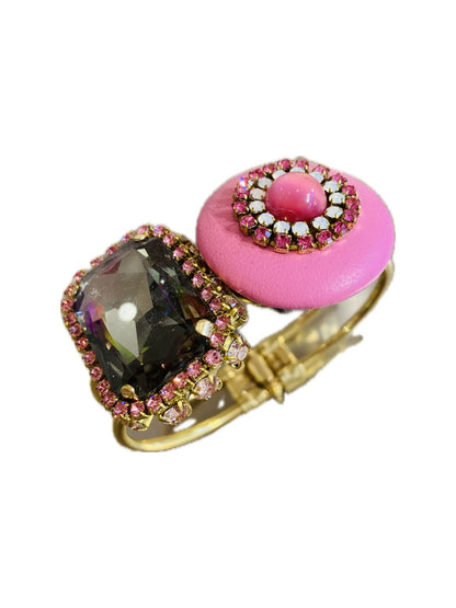 BRACCIALE RIGIDO CON CHARME BOTTONE