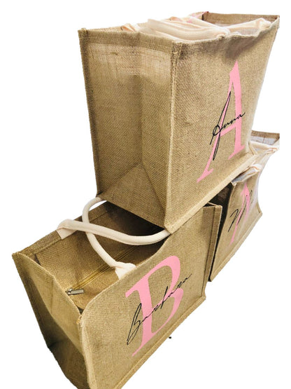 BORSA IUTA PERSONALIZZATA CON INIZIALI