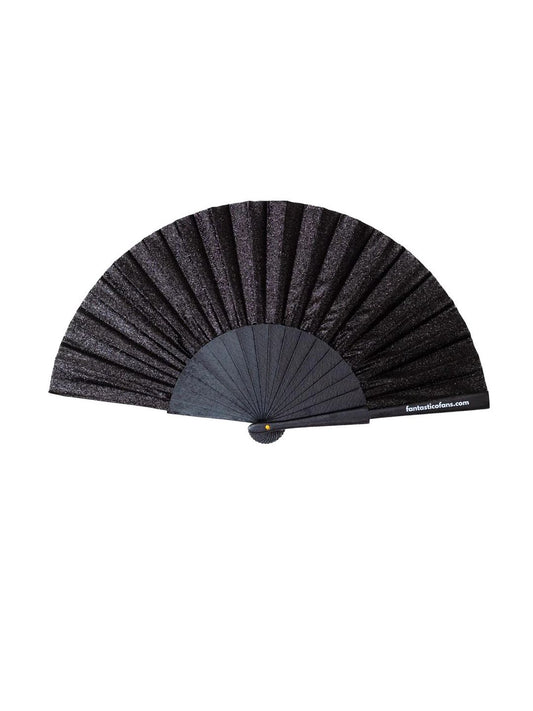 Ibiza Fan Black on Black Glitter Edition