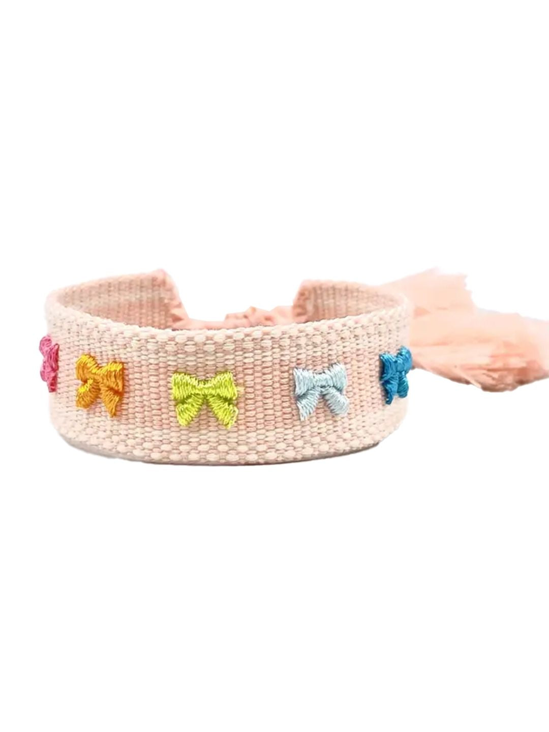 Bracciale "LOOPS" Rosa Chiaro e Multicolor