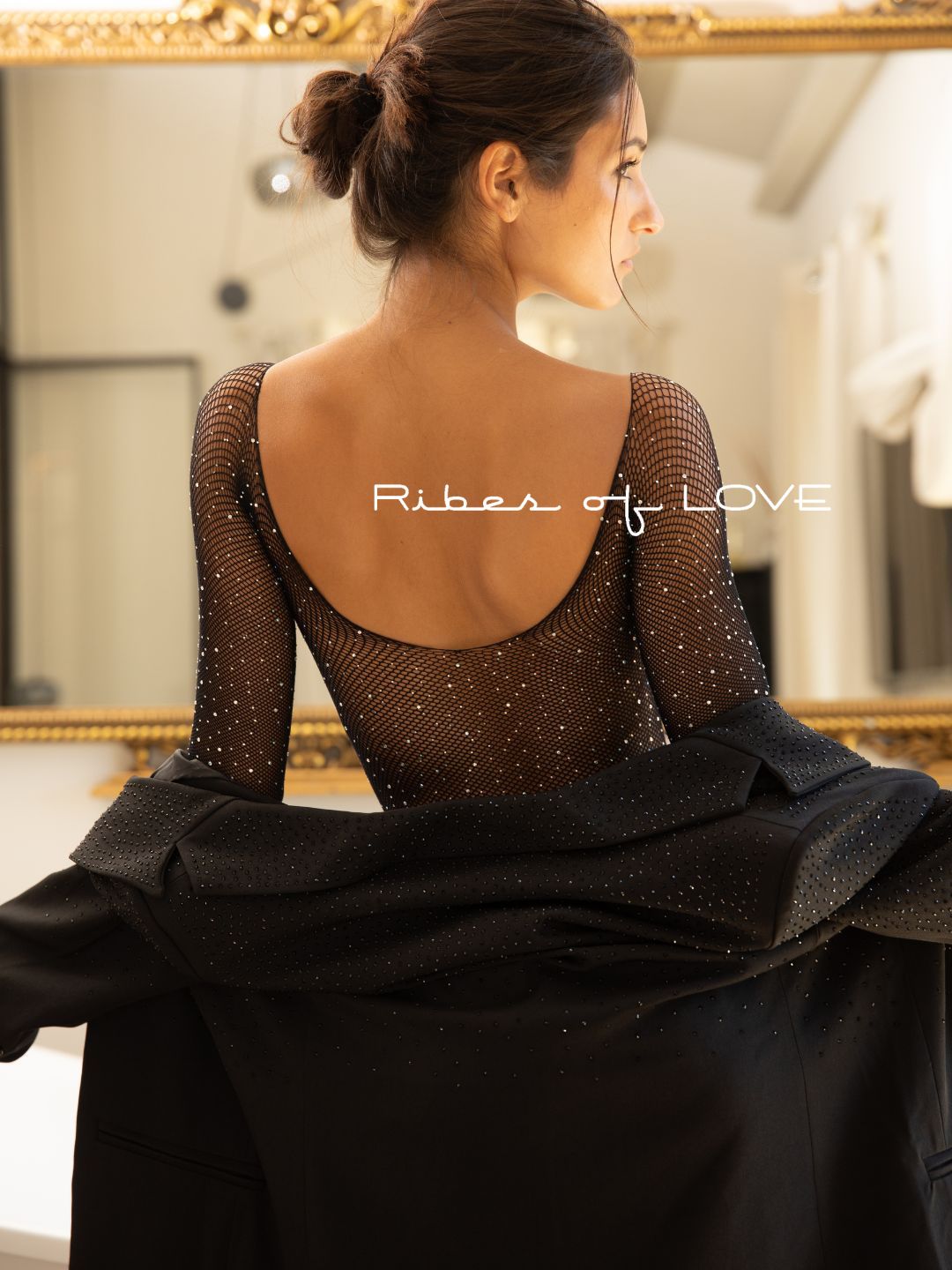 BODY RETE sexy STRASS 8031