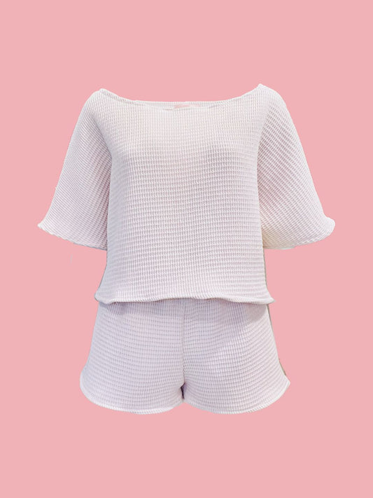 Completo “Stellina” – Blusa & Shorts Nido d’Ape Ribes of LOVE