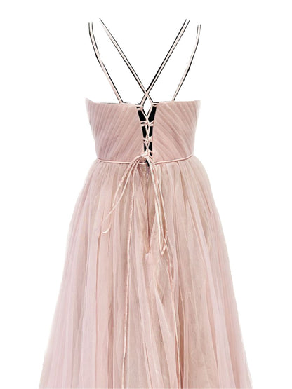 ABITO DA CERIMONIA TULLE CUORE Rosa 902
