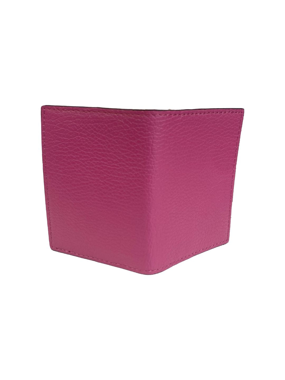 DARK RED LEATHER BOOKLET CARD HOLDER 132