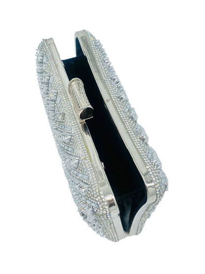 Pochette Clutch Rettangolare Strass 2495