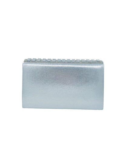 Pochette Strass Argento 2555
