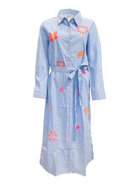 CHEMISIER SAINT-TROPEZ Azzurro 8878