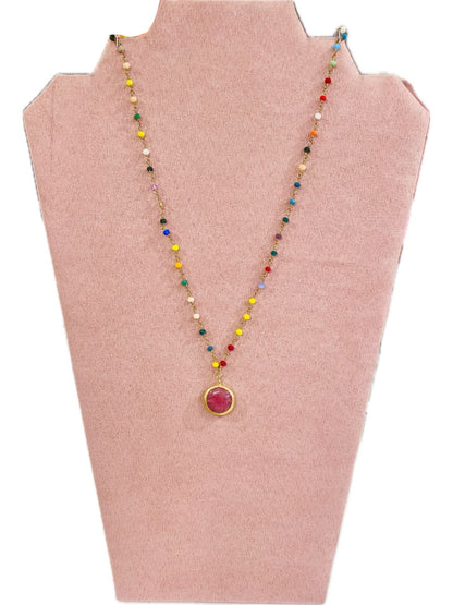 COLLANA CON PIETRA DURA 201123