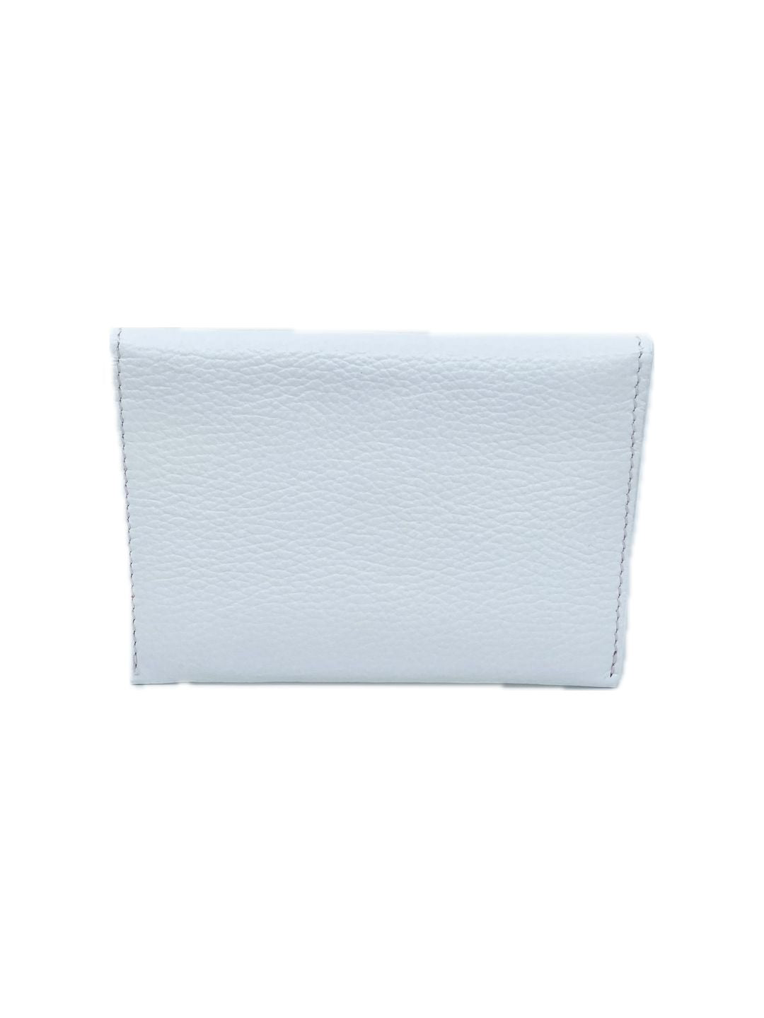 PORTAFOGLIO A BUSTA IN PELLE BIANCO 5023