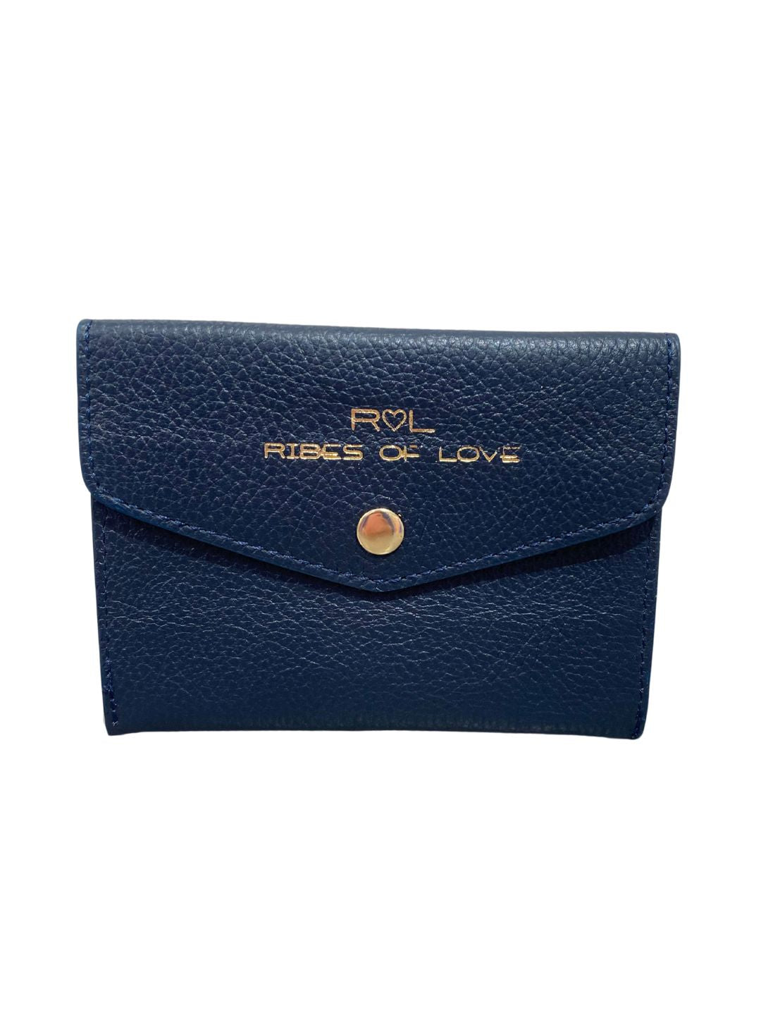 PORTAFOGLIO A BUSTA IN PELLE BLU 5023