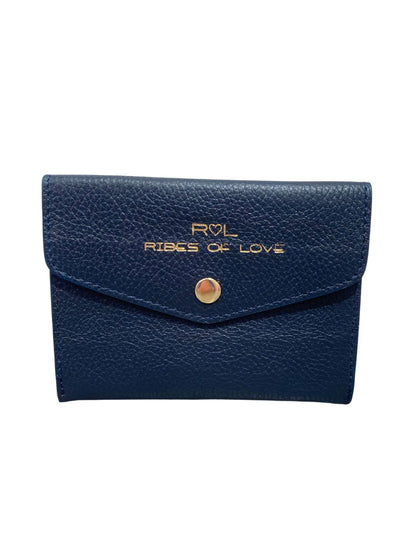 PORTAFOGLIO A BUSTA IN PELLE BLU 5023