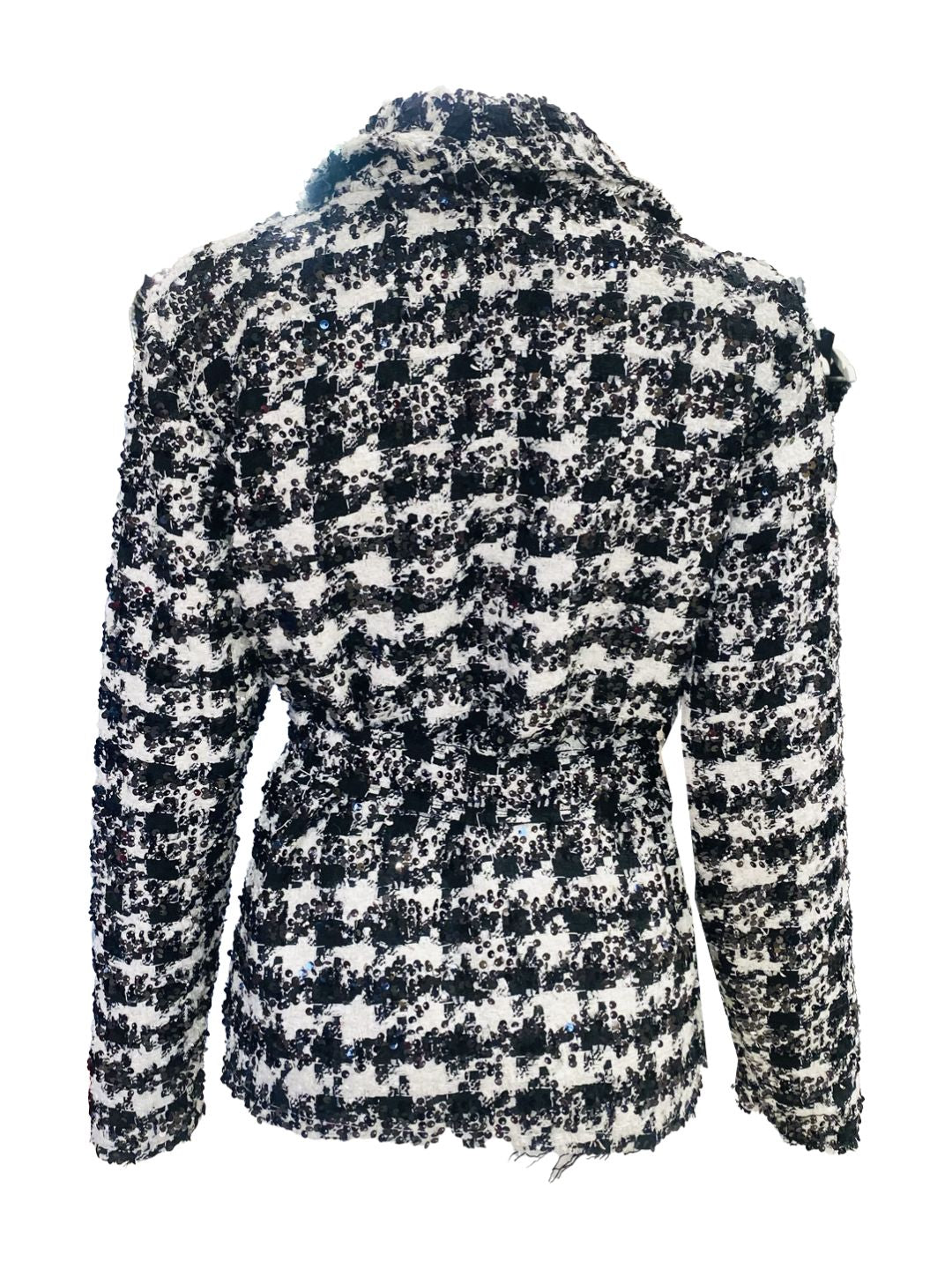 ✨ Giacca in Tweed Pied de Poule e Paillettes Ribes of LOVE