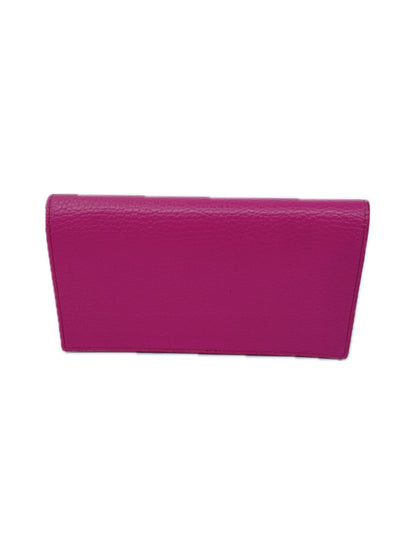 PORTAFOGLIO CON PORTACELLULARE IN PELLE FUCSIA 5031