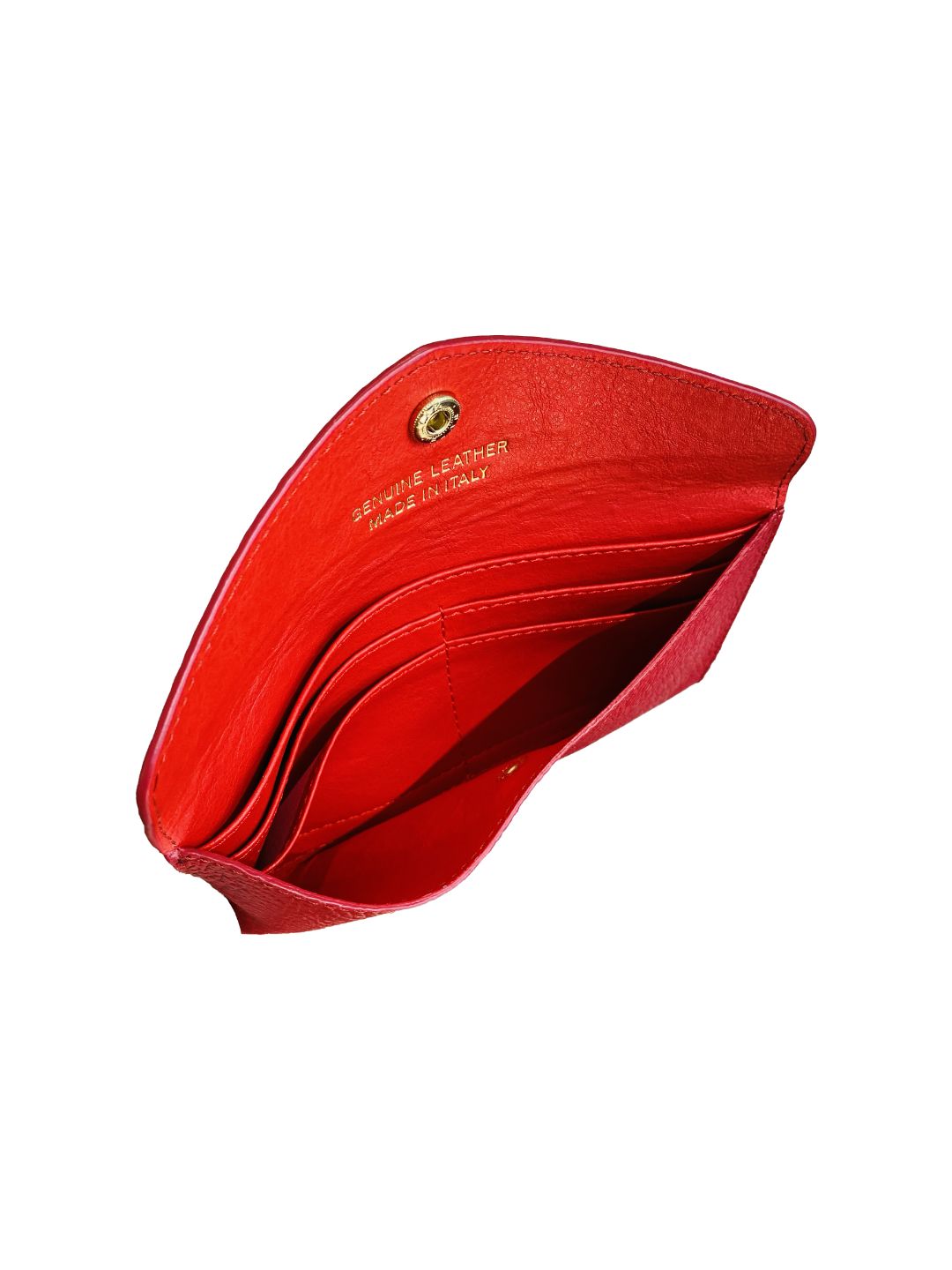 Portafoglio a Busta in Pelle Rosso Scuro 5022