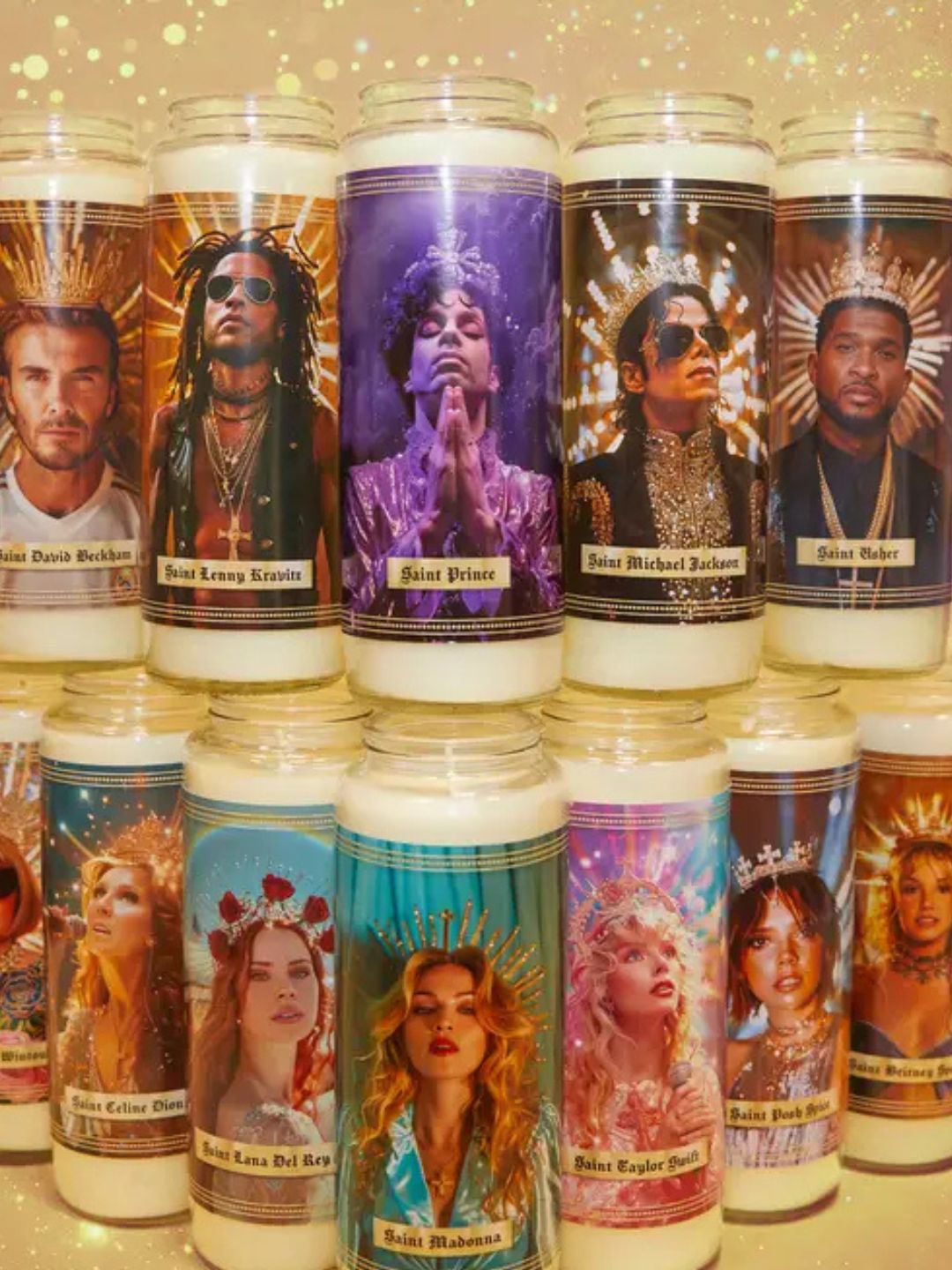 RELIGIOUS CANDLE WITH LENNY KRAVITZ
