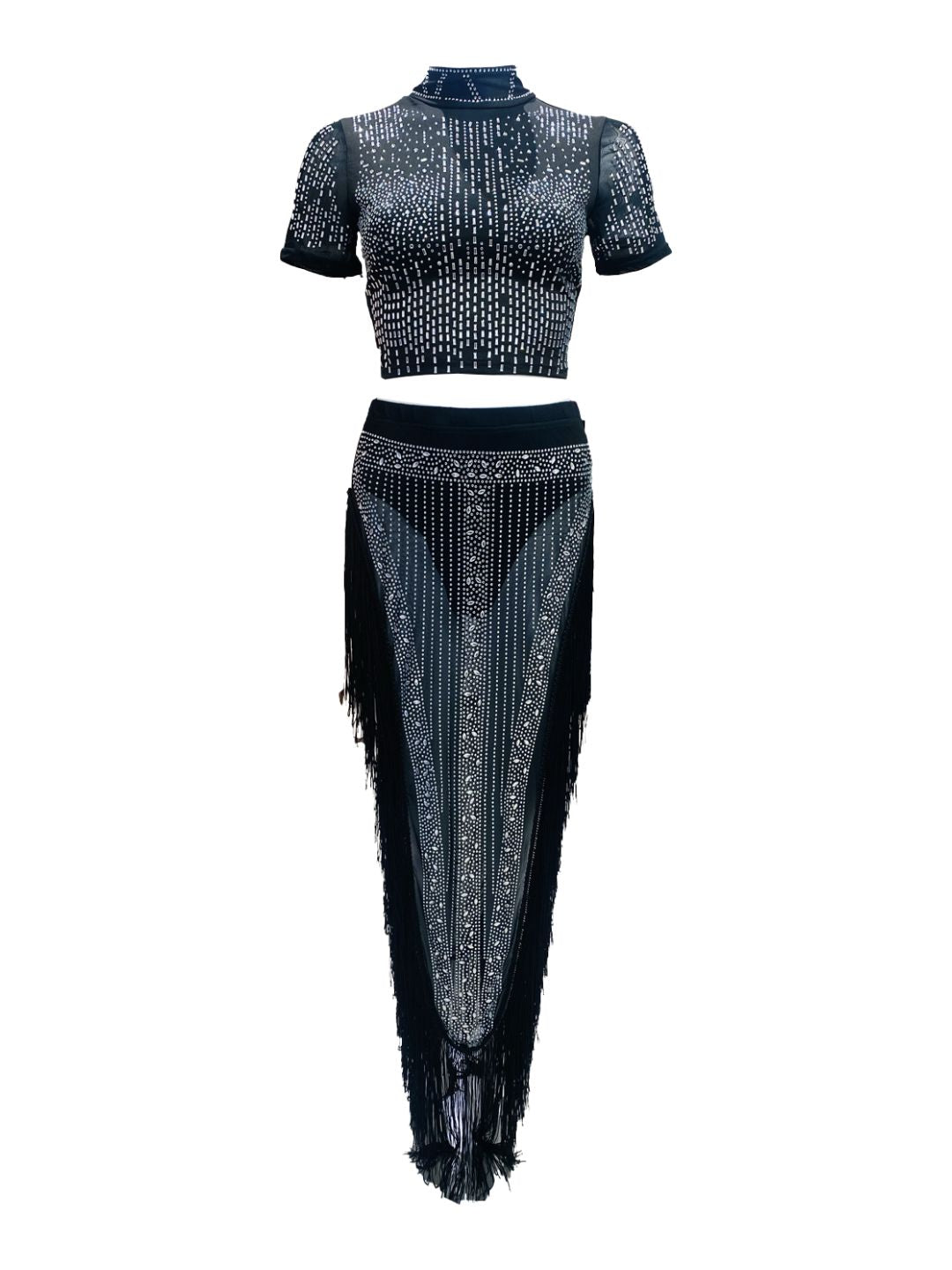 COMPLETO STRASS TOP GONNA FRANGE 739327